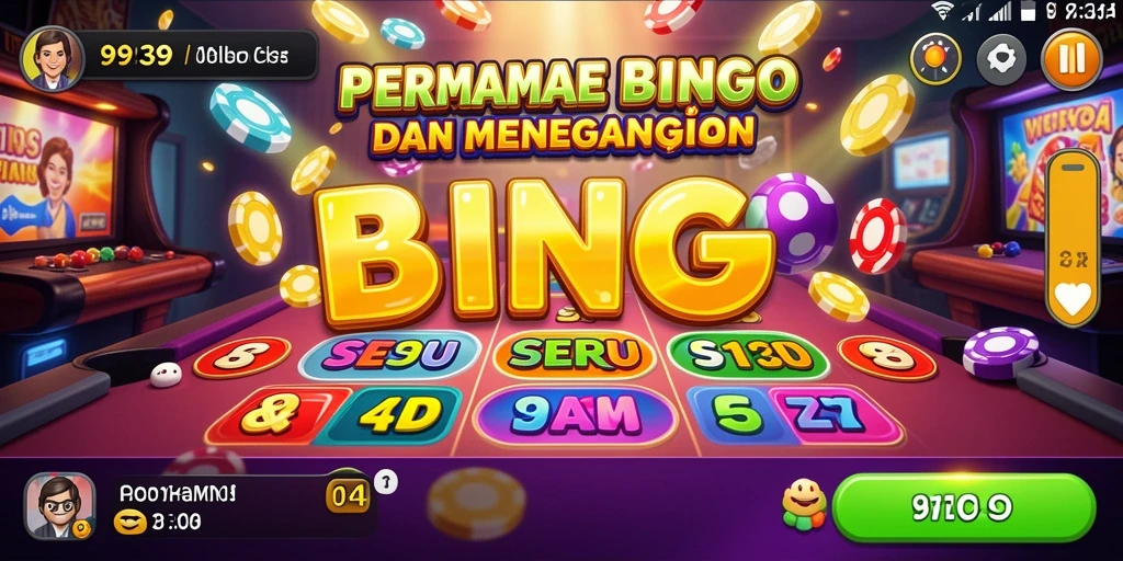 Tampilan gameplay seru di aplikasi Bingo 9939.