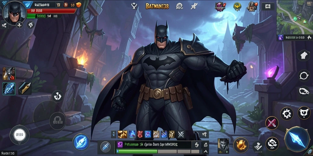 Tampilan gameplay epik dan menantang dari BATMAN138.