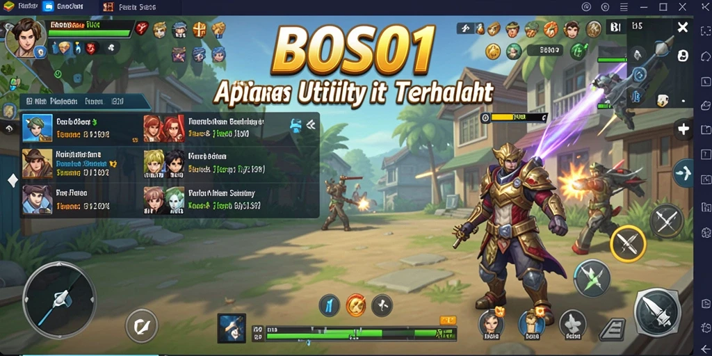 Tampilan antarmuka aplikasi BOS01 yang bersih dan modern.