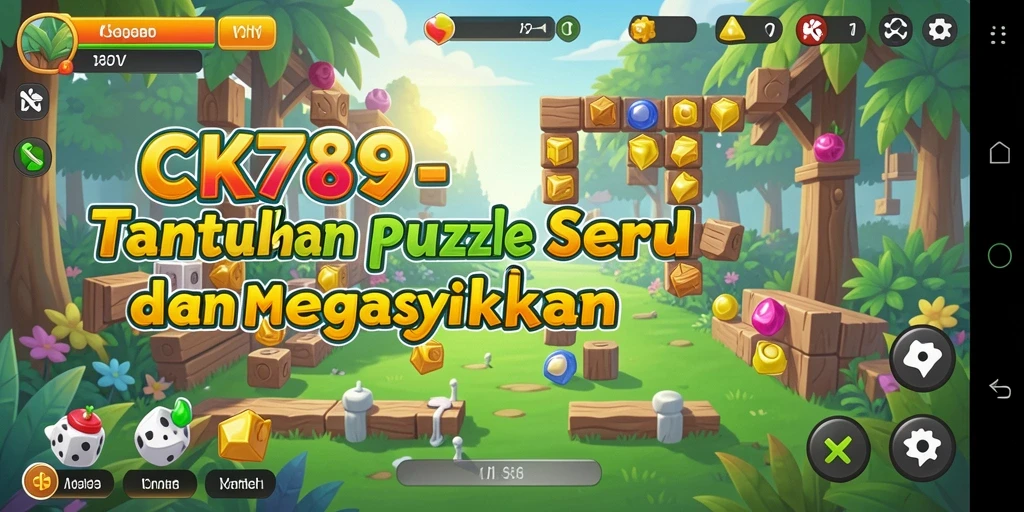 Screenshot utama CK789 menampilkan gameplay menantang dalam bentuk puzzle.