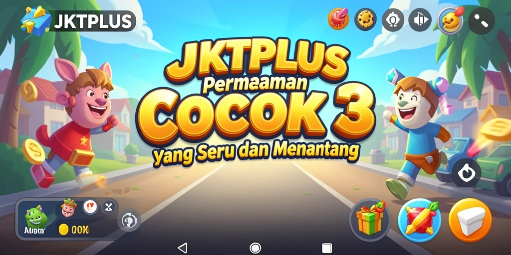 Screenshot dari gameplay seru JKTPLUS yang menunjukkan kombinasi objek.