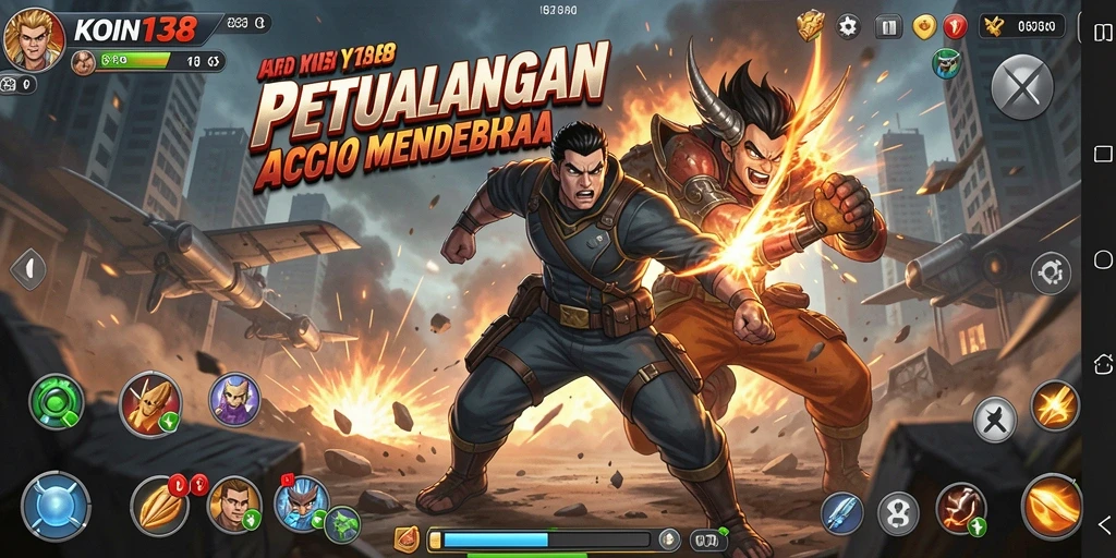 Tampilan gameplay KOIN138 yang intens dan mendebarkan dalam aksi.