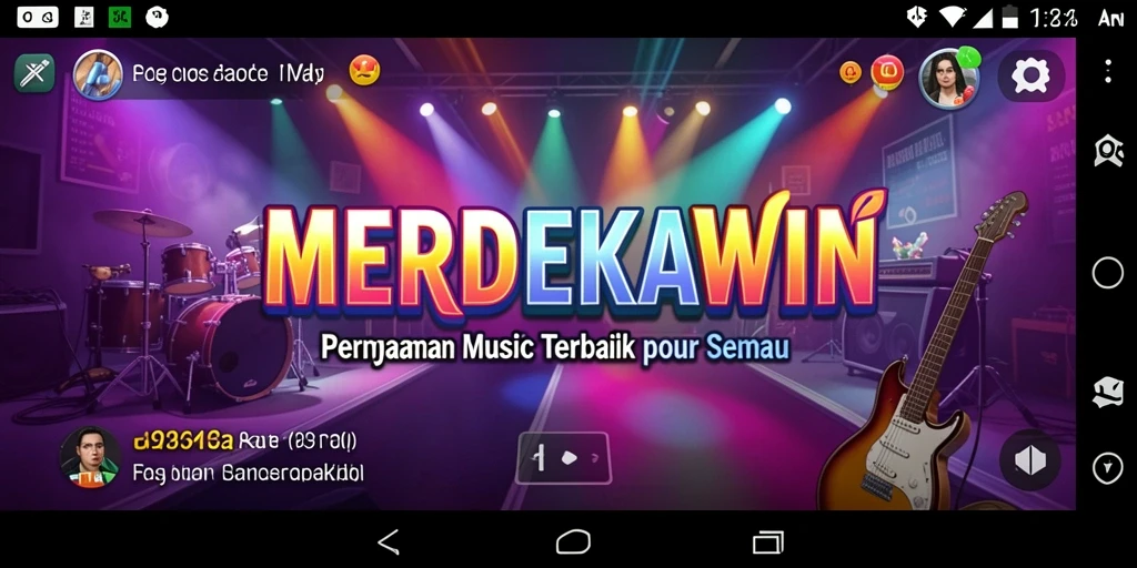 Tampilan gameplay <strong>MERDEKAWIN</strong> yang penuh warna dan menarik.