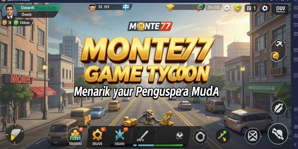 Gameplay menarik di MONTE77 yang menunjukkan manajemen bisnis.