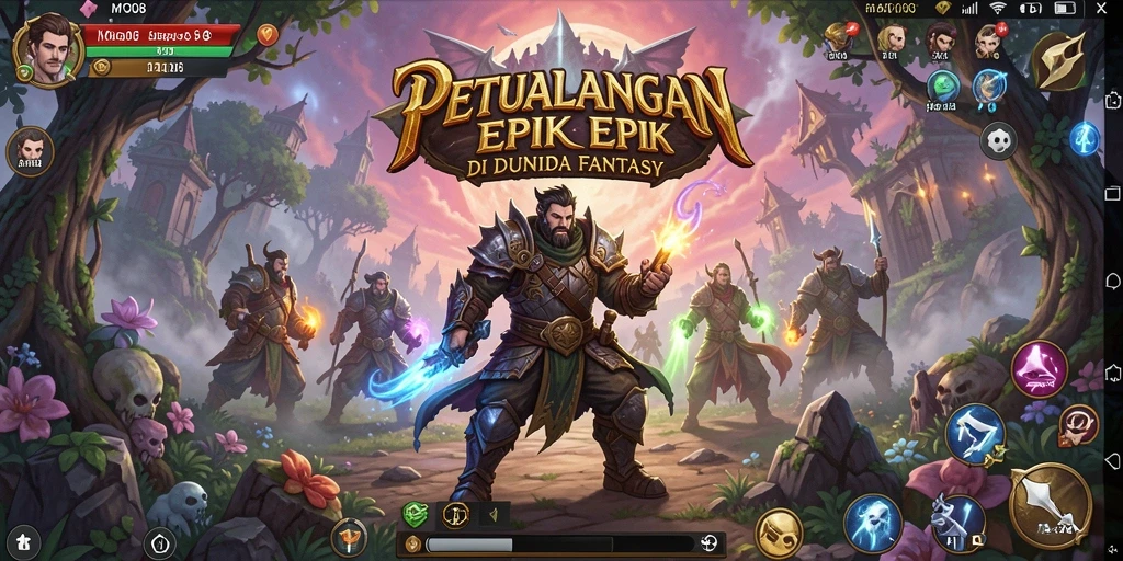 Tampilan gameplay MPO08 yang penuh aksi dari karakter utama dalam pertempuran.