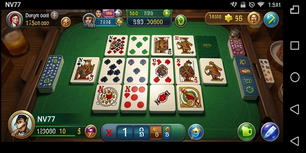 Tampilan gameplay NV77 yang menarik dan seru.