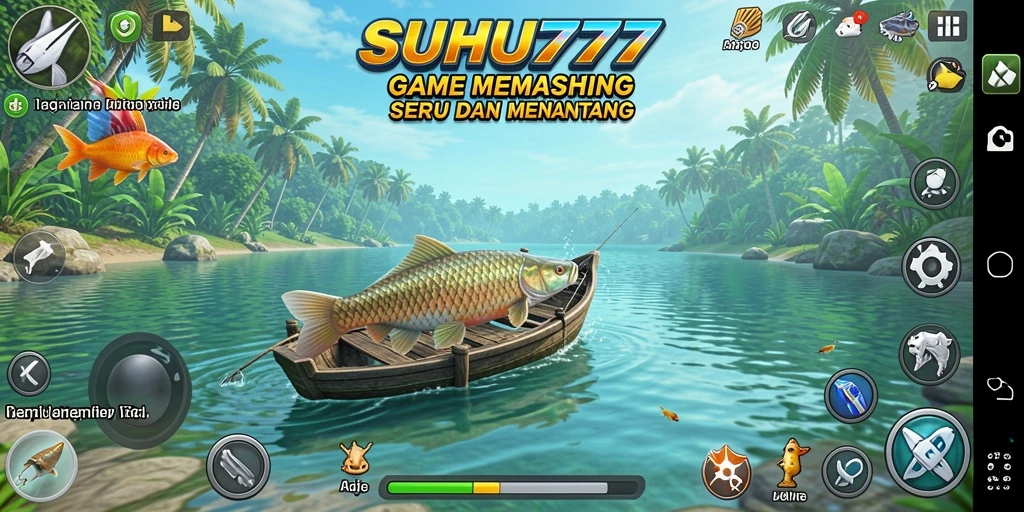 Tampilan menarik dari gameplay memancing di SUHU777 yang seru dan kompetitif.