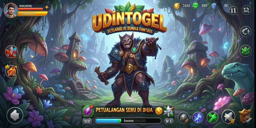 Screenshot gameplay UDINTOGEL menampilkan aksi seru di dunia petualangan.